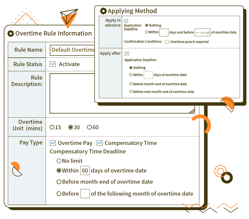 ServiceJDC - Attendance system - Overtime rule configuration, overtime pay calculation