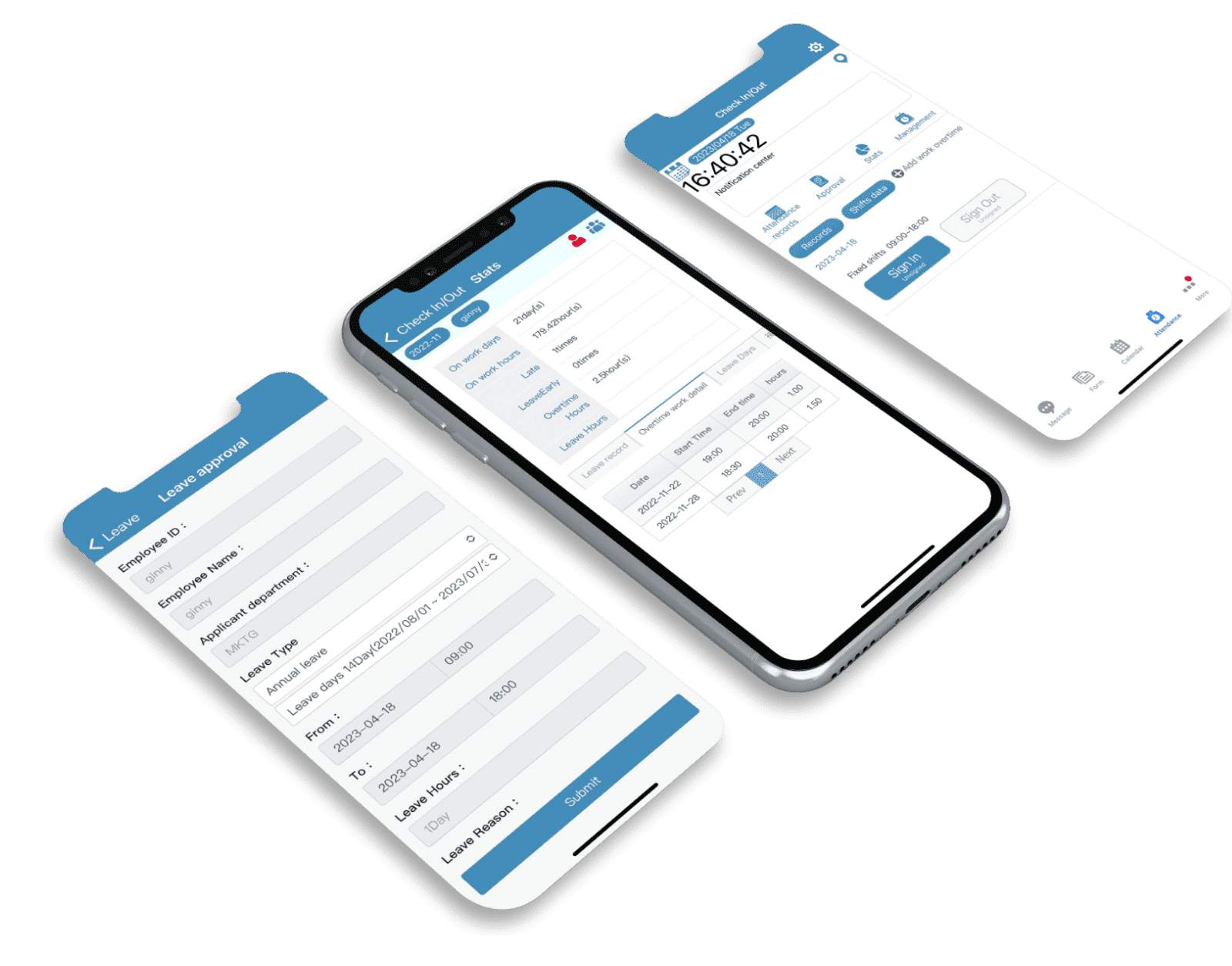 ServiceJDC - Punch-in app, leave and overtime approval
