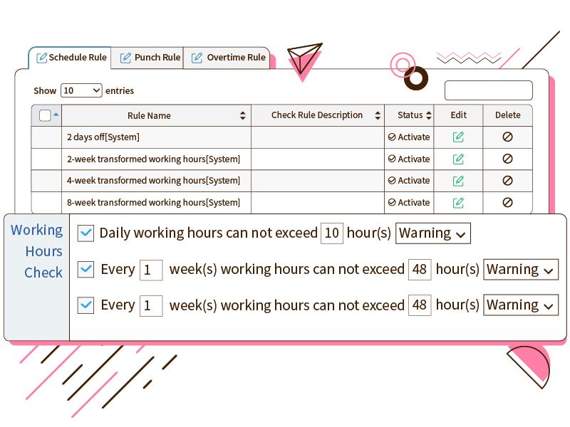 ServiceJDC - Online scheduling with customizable scheduling rules, one day off per week, flexible working hours, and more.
