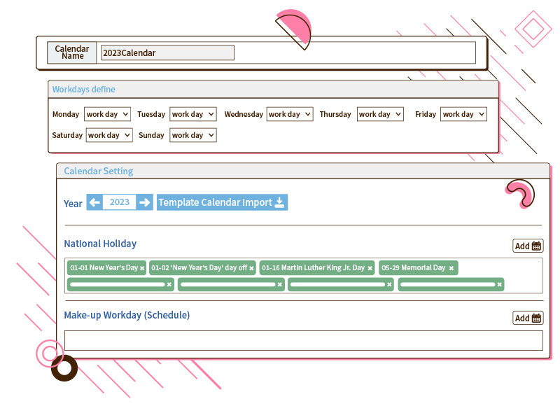 ServiceJDC - Online scheduling platform that provides office calendars for various regions.