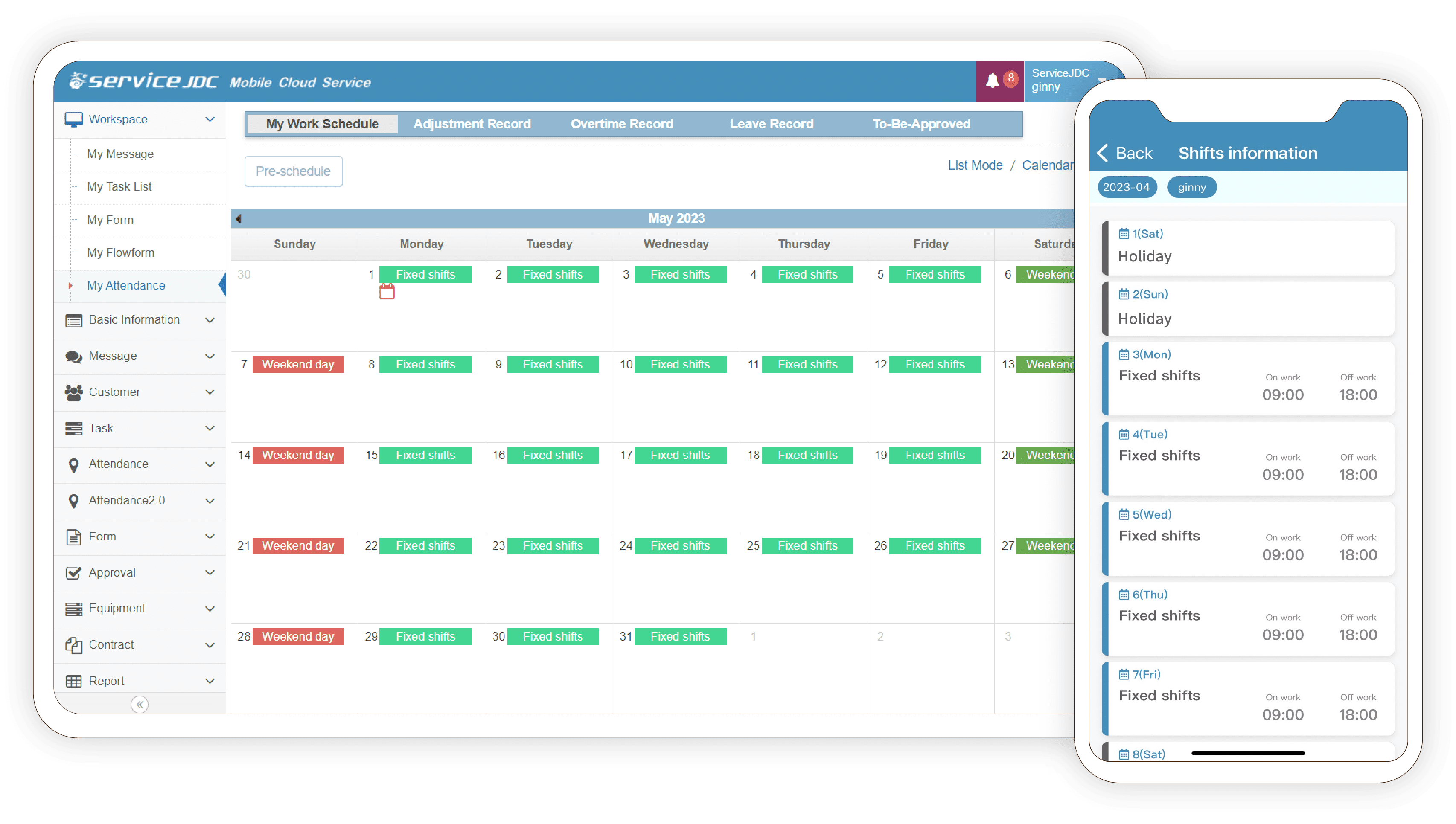 servicejdc-attendance-system-shift-scheduling-solution