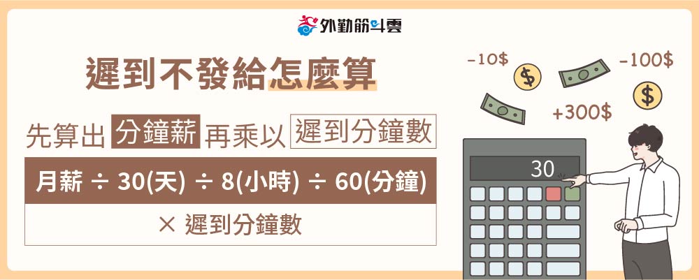 台灣遲到扣薪計算法