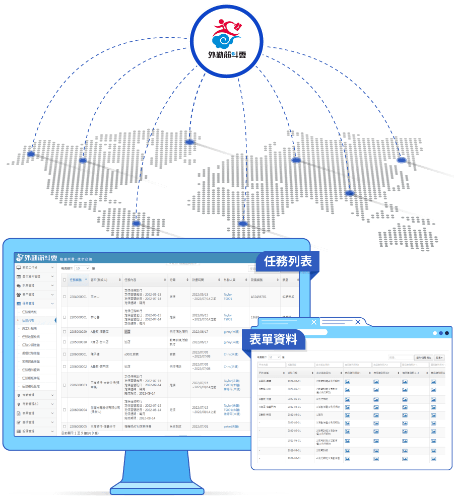 外勤筋斗雲 多元報表