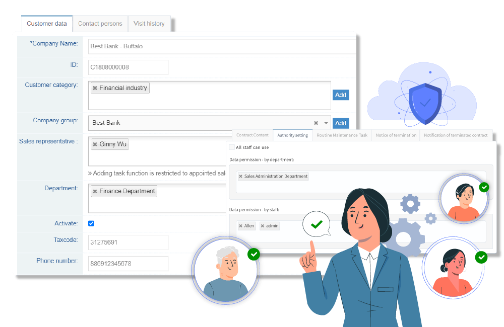 ServiceJDC- Customer Management Unified Management with Enhanced Access Control