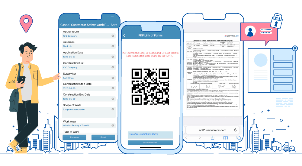 ServiceJDC - e-form Form Template Feature
